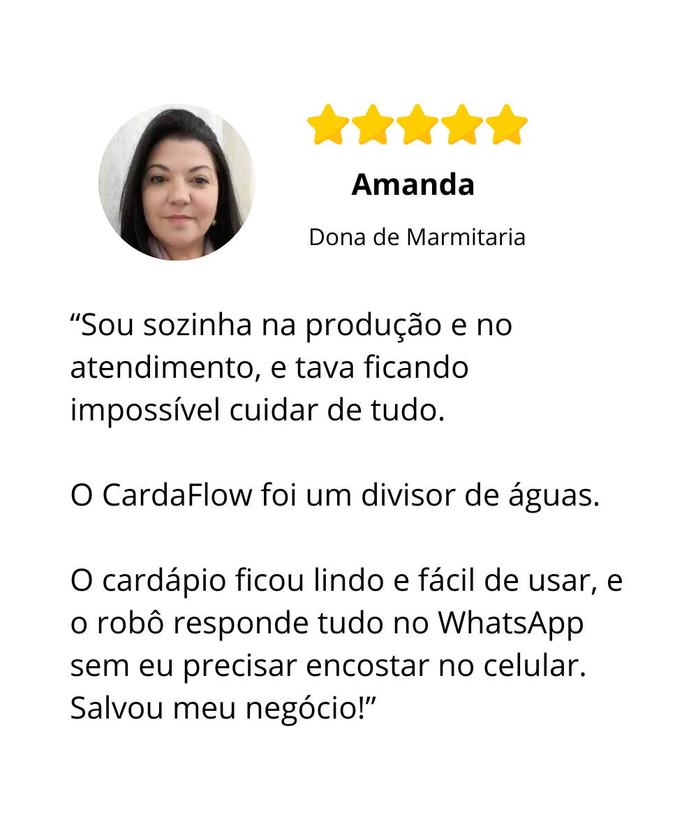 Depoimento de cliente CardaFlow